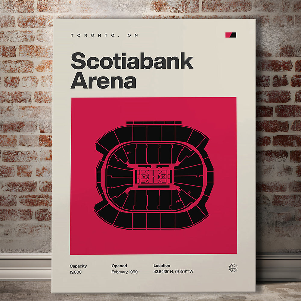 Toronto Raptors Stadium Print, Scotiabank Arena Stadium Print, Fan Gifts, Sport Art, Canvas Print Wall Art