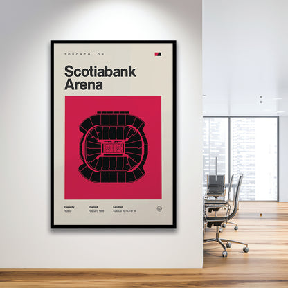 Toronto Raptors Stadium Print, Scotiabank Arena Stadium Print, Gifts for him, Sport Art, Framed Art Print Wall Decor