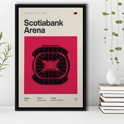 Toronto Raptors Stadium Print, Scotiabank Arena Stadium Print, Man Cave Gift, Floating Framed Canvas Print Wall Art