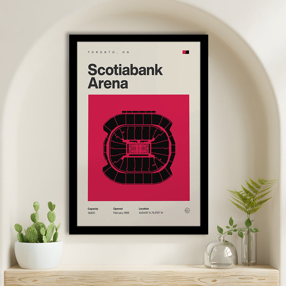 Toronto Raptors Stadium Print, Scotiabank Arena Stadium Print, Gifts for him, Sport Art, Framed Art Print Wall Decor