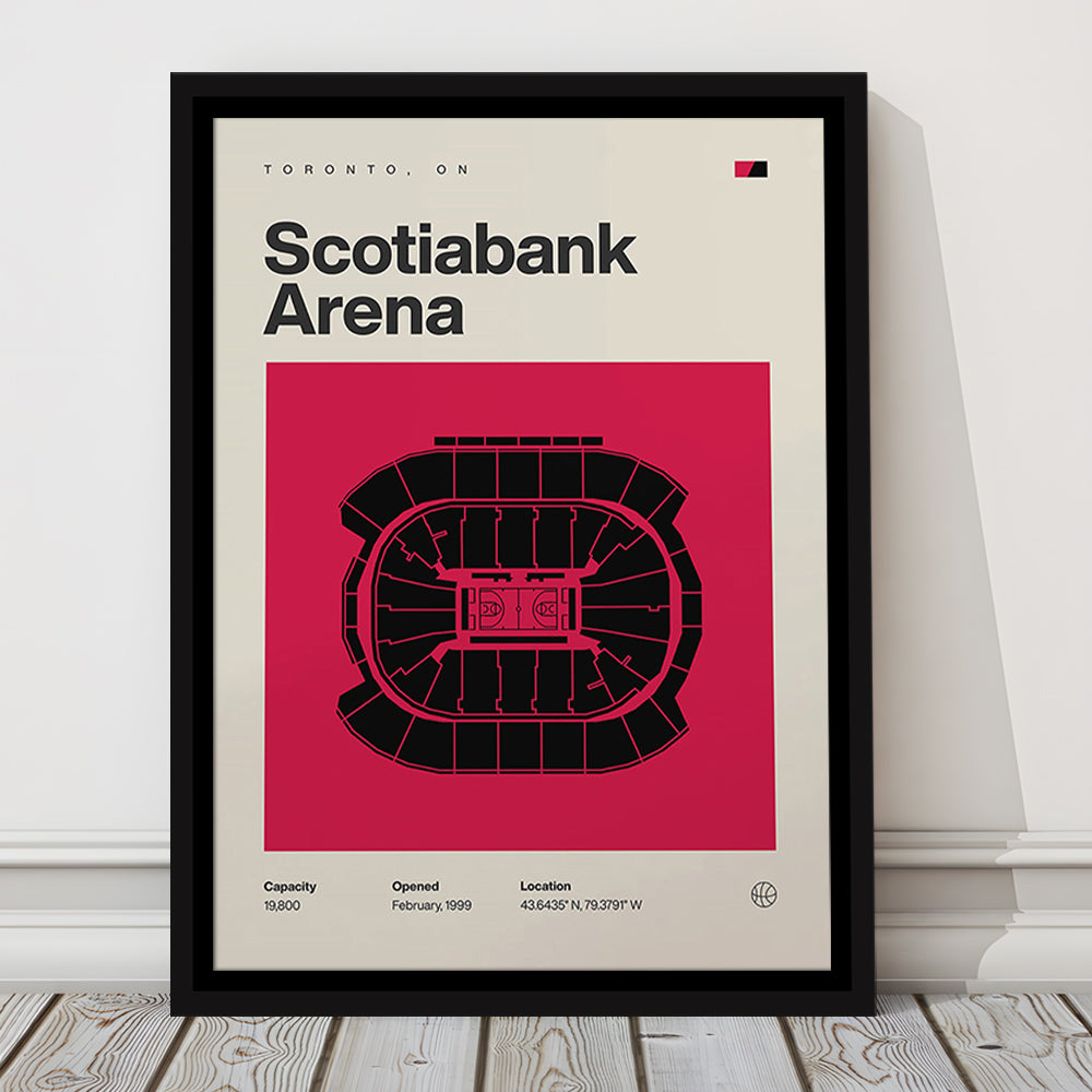Toronto Raptors Stadium Print, Scotiabank Arena Stadium Print, Man Cave Gift, Floating Framed Canvas Print Wall Art