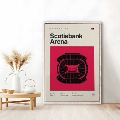 Toronto Raptors Stadium Print, Scotiabank Arena Stadium Print, Man Cave Gift, Floating Framed Canvas Print Wall Art
