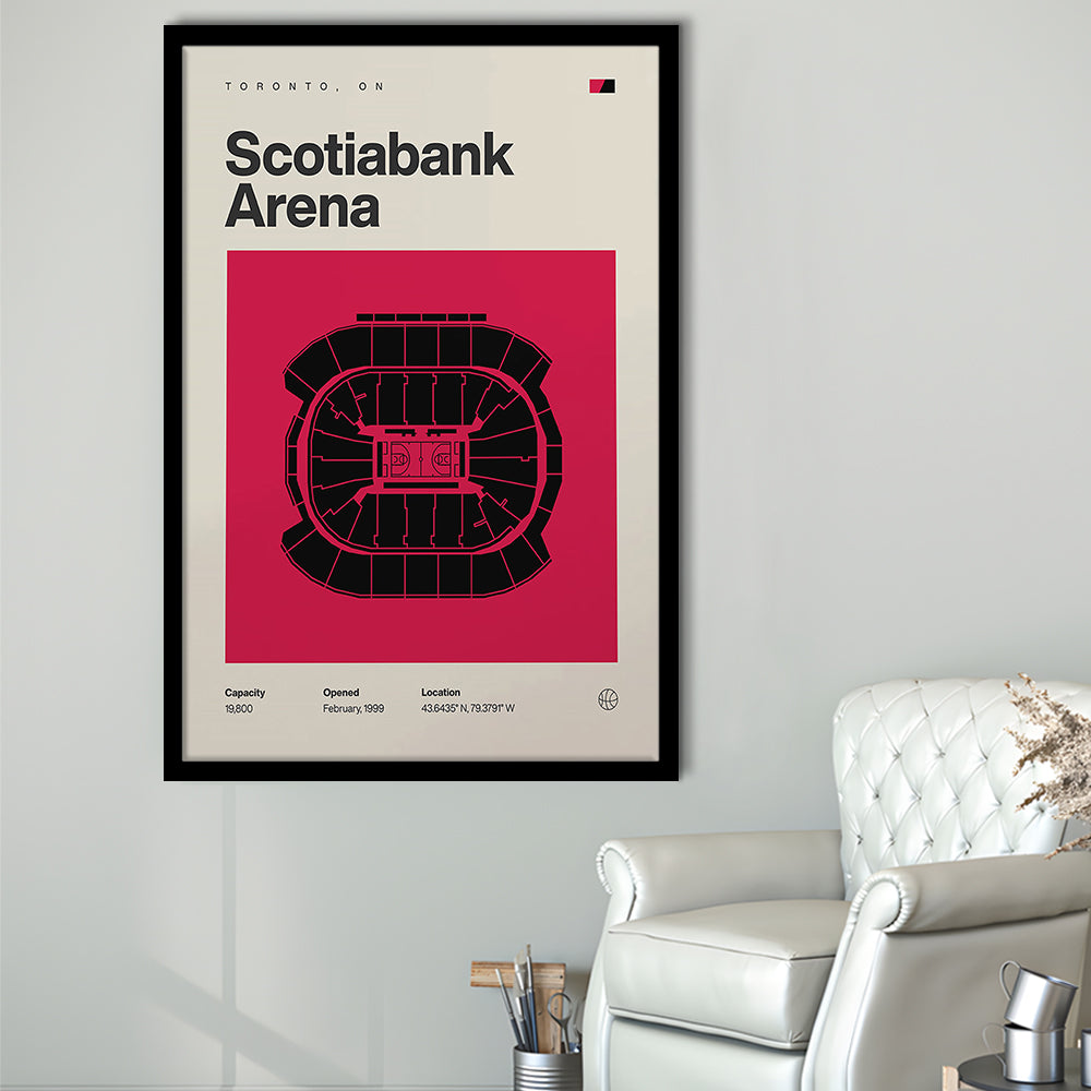 Toronto Raptors Stadium Print, Scotiabank Arena Stadium Print, Gifts for him, Sport Art, Framed Art Print Wall Decor