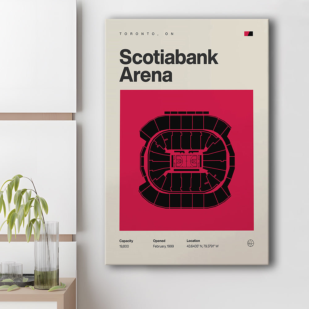 Toronto Raptors Stadium Print, Scotiabank Arena Stadium Print, Fan Gifts, Sport Art, Canvas Print Wall Art