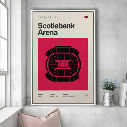 Toronto Raptors Stadium Print, Scotiabank Arena Stadium Print, Man Cave Gift, Floating Framed Canvas Print Wall Art