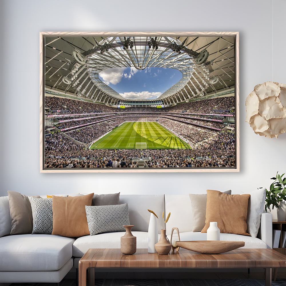 Tottenham Hotspur, Stadium Canvas, Sport Art, Framed Canvas Print Wall Art, Floating Frame