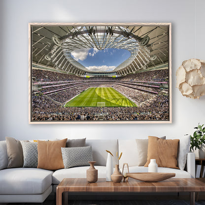 Tottenham Hotspur, Stadium Canvas, Sport Art, Framed Canvas Print Wall Art, Floating Frame