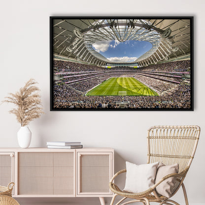 Tottenham Hotspur, Stadium Canvas, Sport Art, Framed Canvas Print Wall Art, Floating Frame