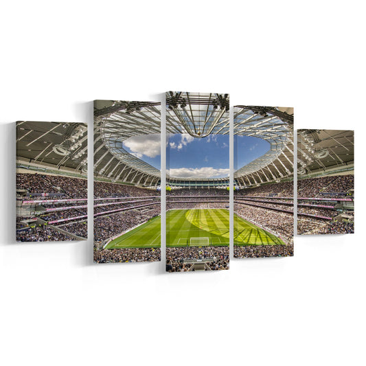 Tottenham Hotspur, Stadium Canvas, Sport Art, Gift for him, 5 Panel, Large Canvas, Canvas Print Wall Art