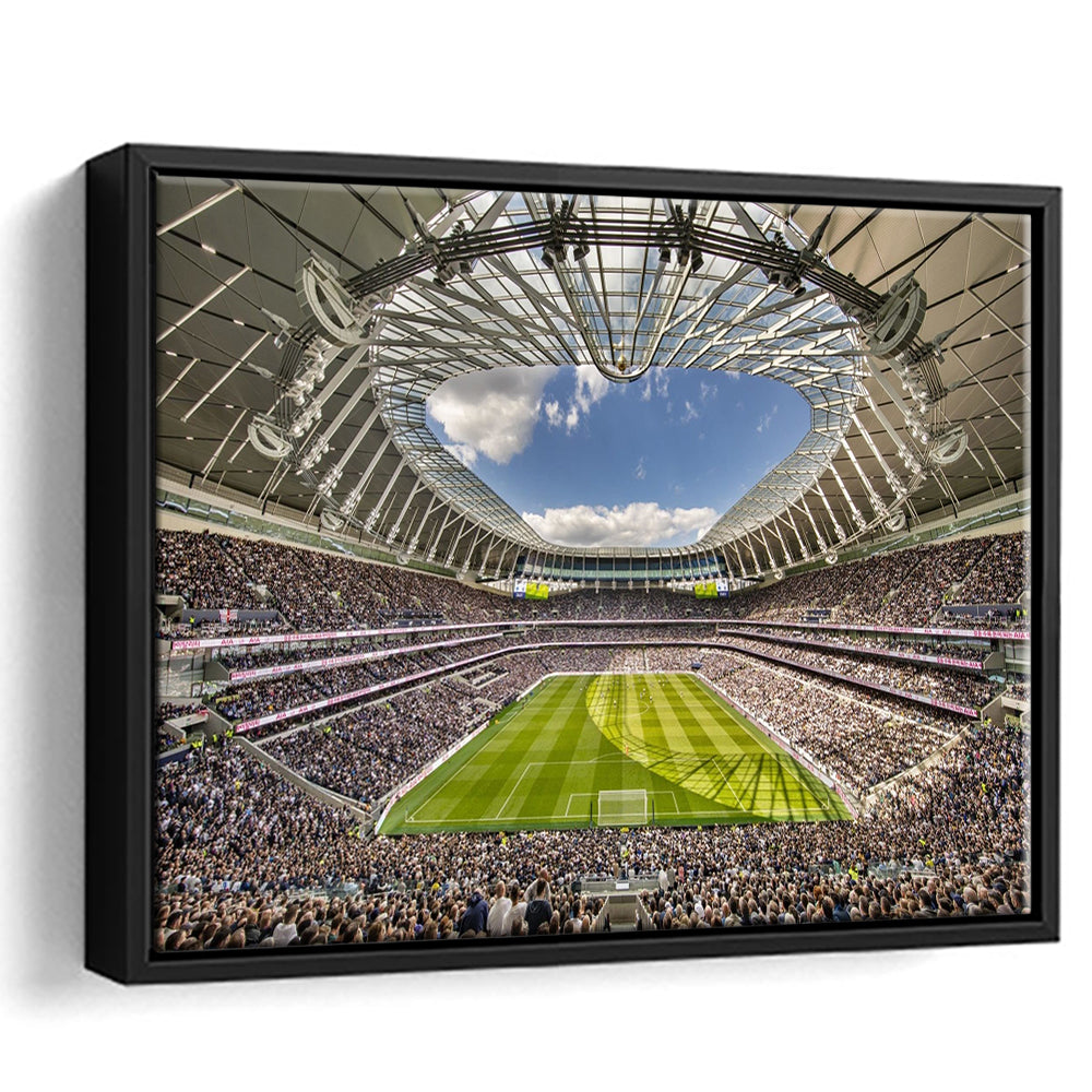Tottenham Hotspur, Stadium Canvas, Sport Art, Framed Canvas Print Wall Art, Floating Frame