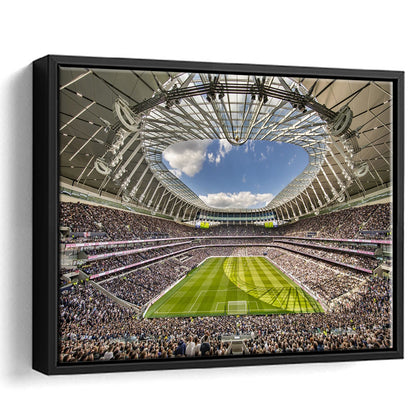 Tottenham Hotspur, Stadium Canvas, Sport Art, Framed Canvas Print Wall Art, Floating Frame