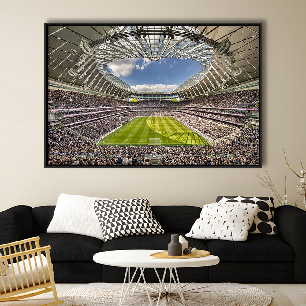 Tottenham Hotspur, Stadium Canvas, Sport Art, Framed Canvas Print Wall Art, Floating Frame
