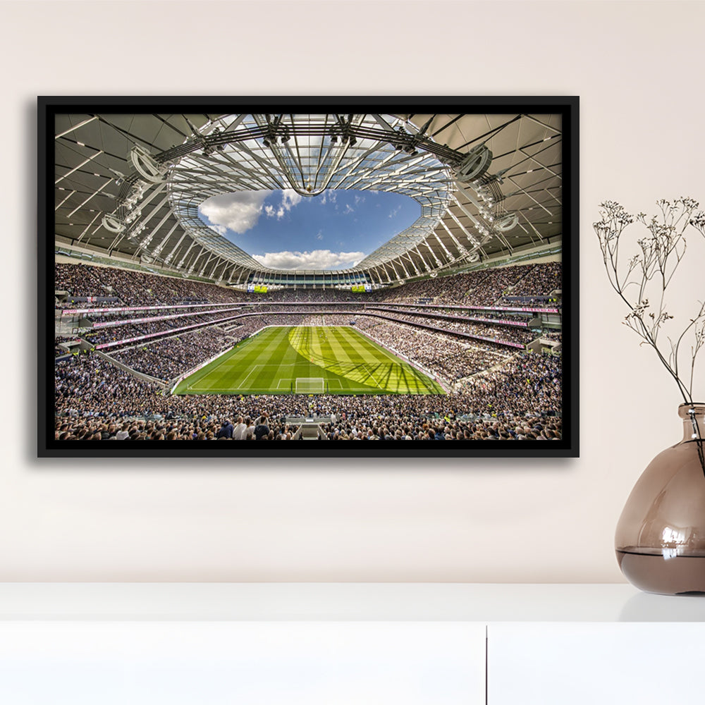 Tottenham Hotspur, Stadium Canvas, Sport Art, Framed Canvas Print Wall Art, Floating Frame