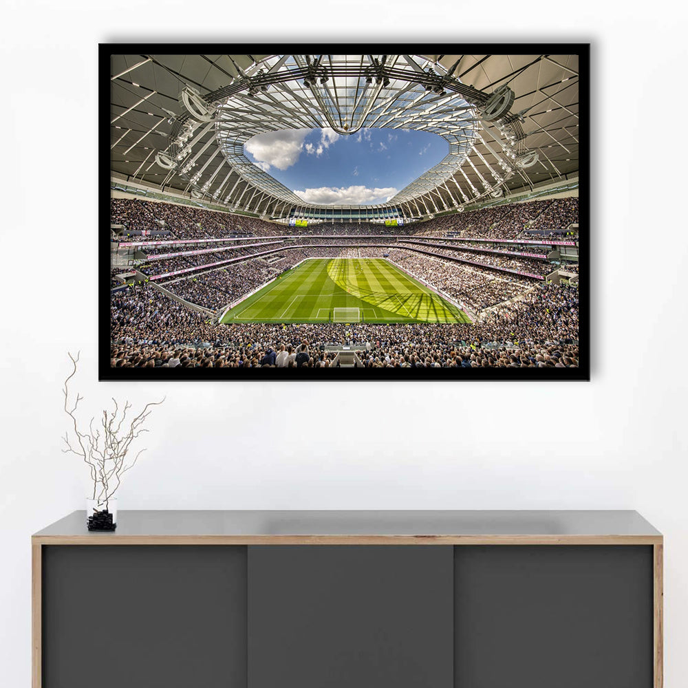 Tottenham Hotspur, Stadium Canvas, Sport Art, Gift for him, Framed Art Print Wall Decor, Picture Framed