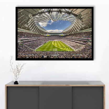 Tottenham Hotspur, Stadium Canvas, Sport Art, Gift for him, Framed Art Print Wall Decor, Picture Framed