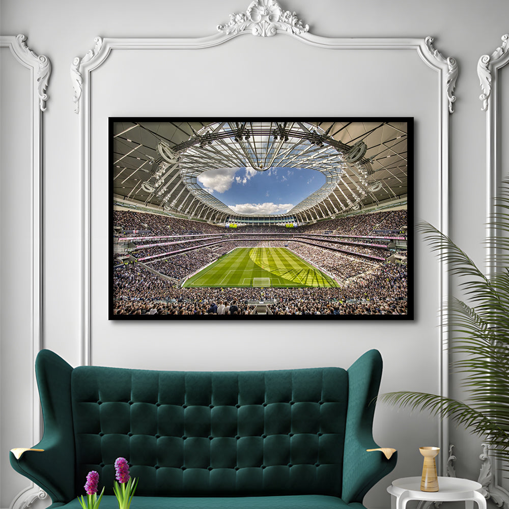 Tottenham Hotspur, Stadium Canvas, Sport Art, Gift for him, Framed Art Print Wall Decor, Picture Framed