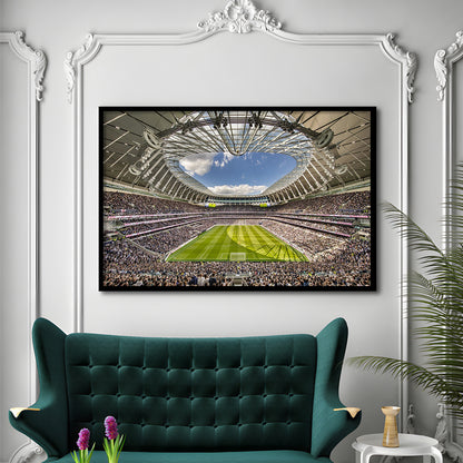 Tottenham Hotspur, Stadium Canvas, Sport Art, Gift for him, Framed Art Print Wall Decor, Picture Framed