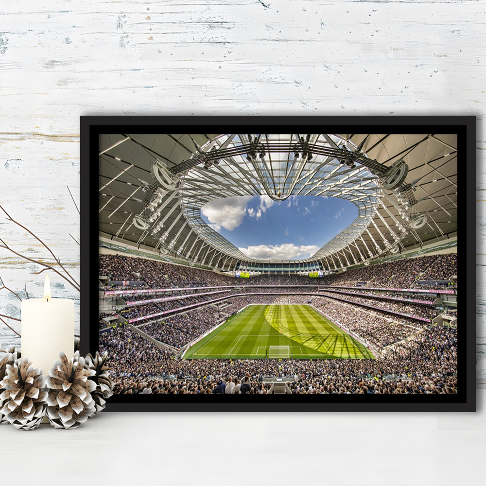 Tottenham Hotspur, Stadium Canvas, Sport Art, Framed Canvas Print Wall Art, Floating Frame