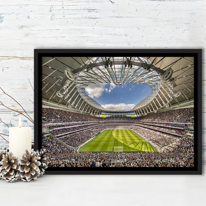 Tottenham Hotspur, Stadium Canvas, Sport Art, Framed Canvas Print Wall Art, Floating Frame