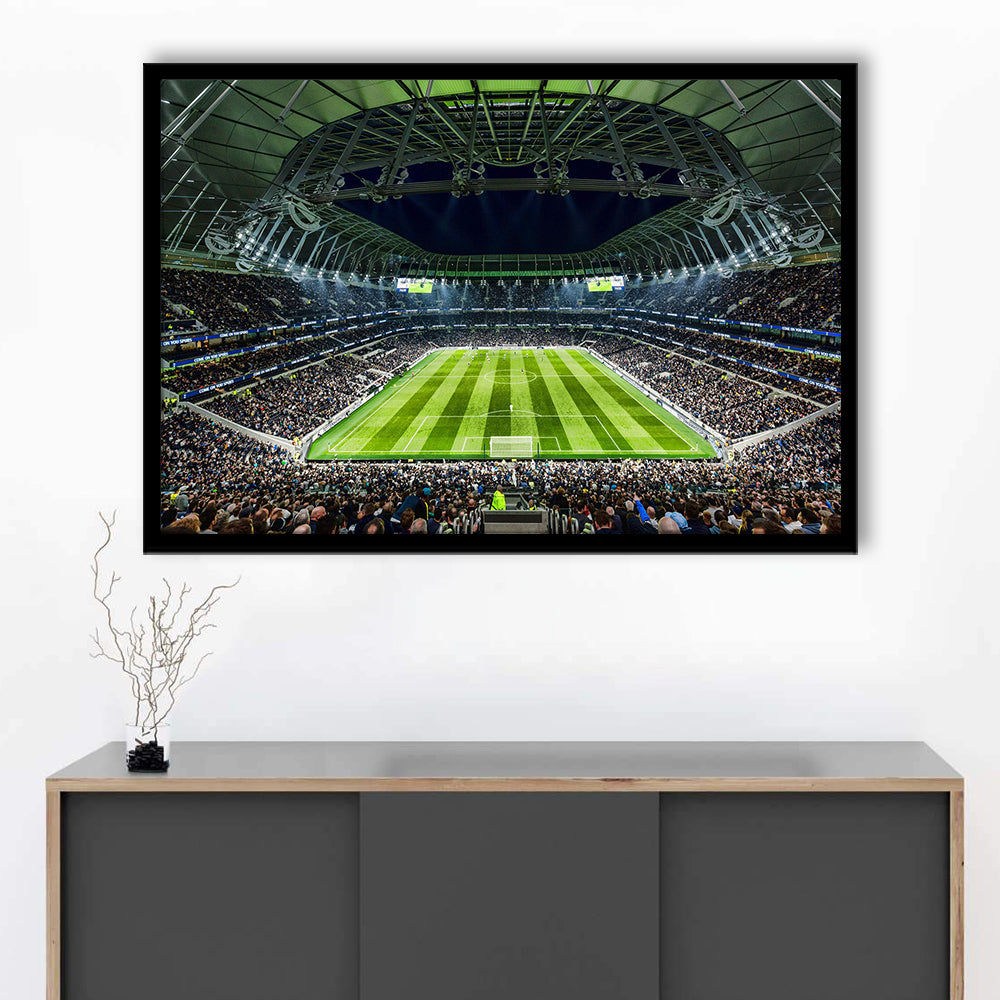 Tottenham Spurs Stadium, Stadium Canvas, Sport Art, Gift for him, Framed Art Print Wall Decor, Picture Framed