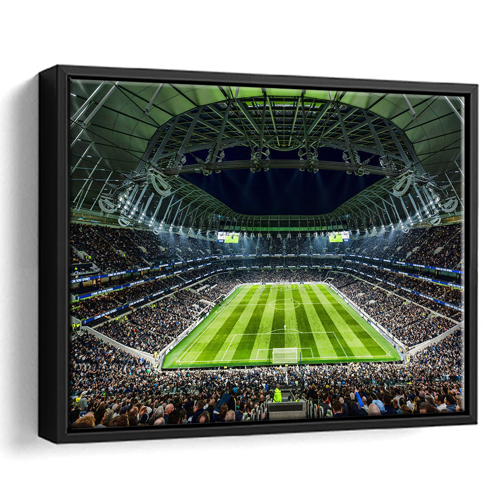 Tottenham Spurs Stadium, Stadium Canvas, Sport Art, Framed Canvas Print Wall Art, Floating Frame