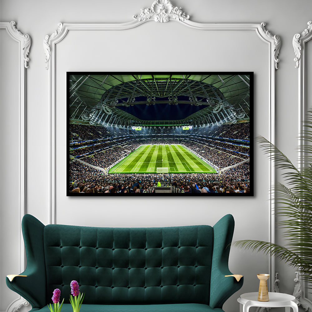Tottenham Spurs Stadium, Stadium Canvas, Sport Art, Gift for him, Framed Art Print Wall Decor, Picture Framed
