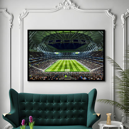Tottenham Spurs Stadium, Stadium Canvas, Sport Art, Gift for him, Framed Art Print Wall Decor, Picture Framed