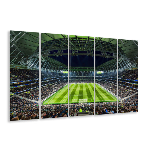 Tottenham Spurs Stadium, Stadium Canvas, Sport Art, 5 Panel B, Extra Large Canvas, Canvas Print Wall Art