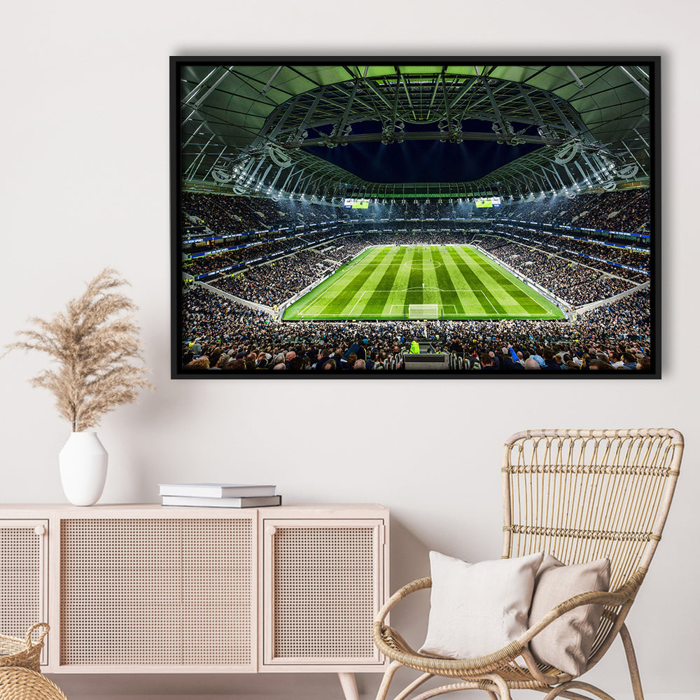 Tottenham Spurs Stadium, Stadium Canvas, Sport Art, Framed Canvas Print Wall Art, Floating Frame