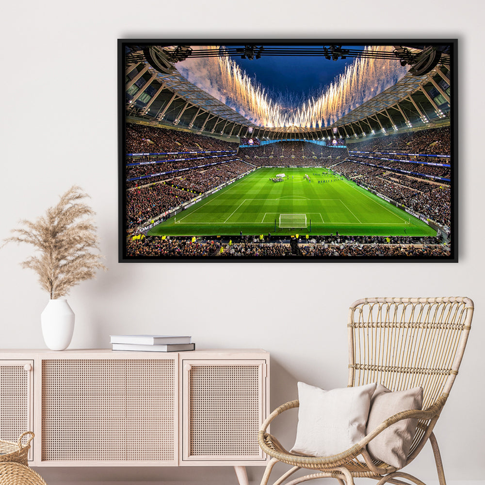 Tottenham hotspur Stadium, Stadium Canvas, Sport Art, Framed Canvas Print Wall Art, Floating Frame