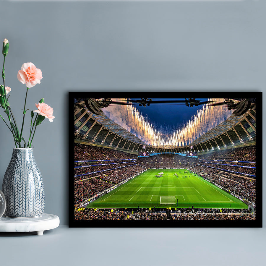 Tottenham hotspur Stadium, Stadium Canvas, Sport Art, Gift for him, Framed Art Print Wall Decor, Picture Framed