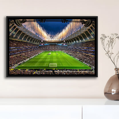 Tottenham hotspur Stadium, Stadium Canvas, Sport Art, Framed Canvas Print Wall Art, Floating Frame