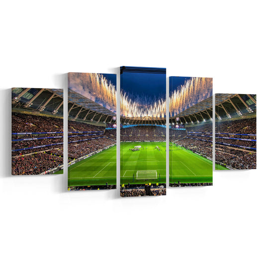 Tottenham hotspur Stadium, Stadium Canvas, Sport Art, Gift for him, 5 Panel, Large Canvas, Canvas Print Wall Art