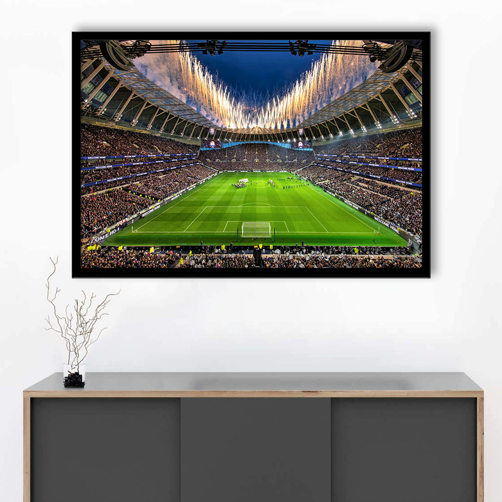 Tottenham hotspur Stadium, Stadium Canvas, Sport Art, Gift for him, Framed Art Print Wall Decor, Picture Framed