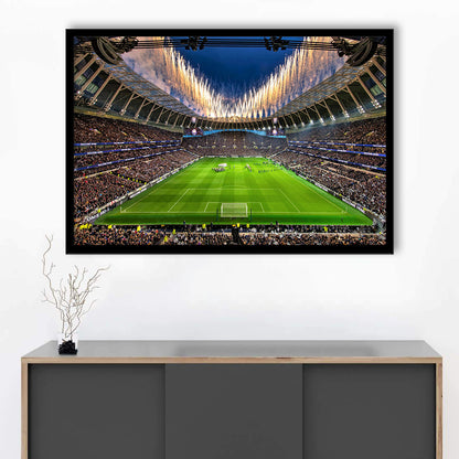 Tottenham hotspur Stadium, Stadium Canvas, Sport Art, Gift for him, Framed Art Print Wall Decor, Picture Framed