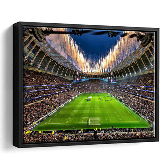 Tottenham hotspur Stadium, Stadium Canvas, Sport Art, Framed Canvas Print Wall Art, Floating Frame