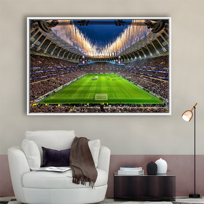 Tottenham hotspur Stadium, Stadium Canvas, Sport Art, Framed Canvas Print Wall Art, Floating Frame
