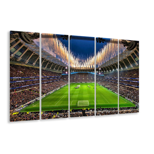 Tottenham hotspur Stadium, Stadium Canvas, Sport Art, 5 Panel B, Extra Large Canvas, Canvas Print Wall Art