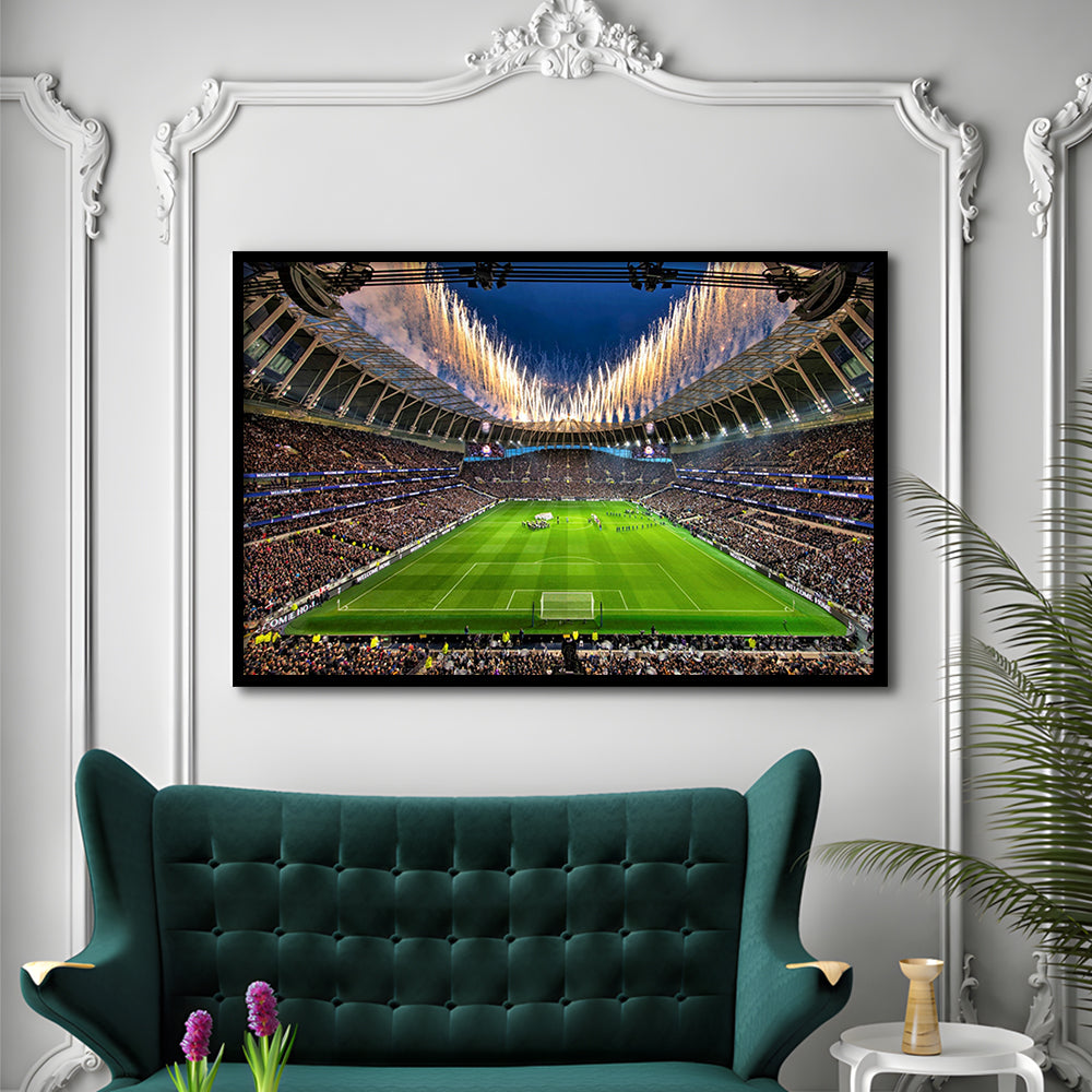Tottenham hotspur Stadium, Stadium Canvas, Sport Art, Gift for him, Framed Art Print Wall Decor, Picture Framed