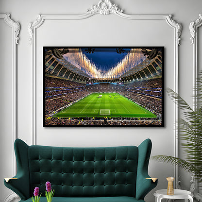 Tottenham hotspur Stadium, Stadium Canvas, Sport Art, Gift for him, Framed Art Print Wall Decor, Picture Framed