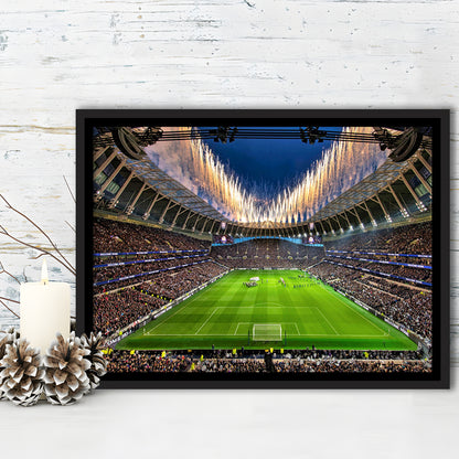 Tottenham hotspur Stadium, Stadium Canvas, Sport Art, Framed Canvas Print Wall Art, Floating Frame