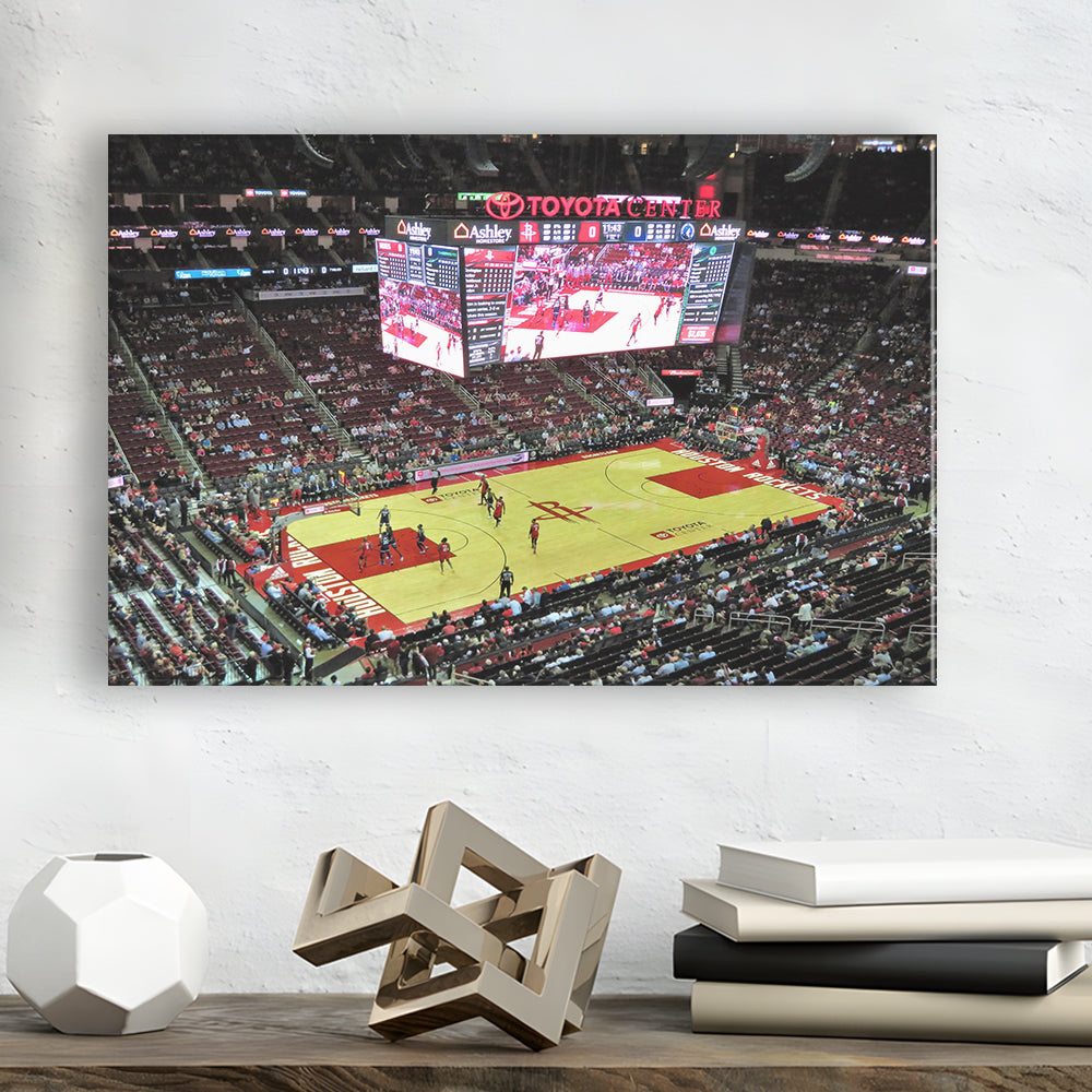 Toyota Center Arena, Stadium Canvas, Sport Art, Gift for him, Man Cave Decor, Art Print, Canvas Print Wall Art