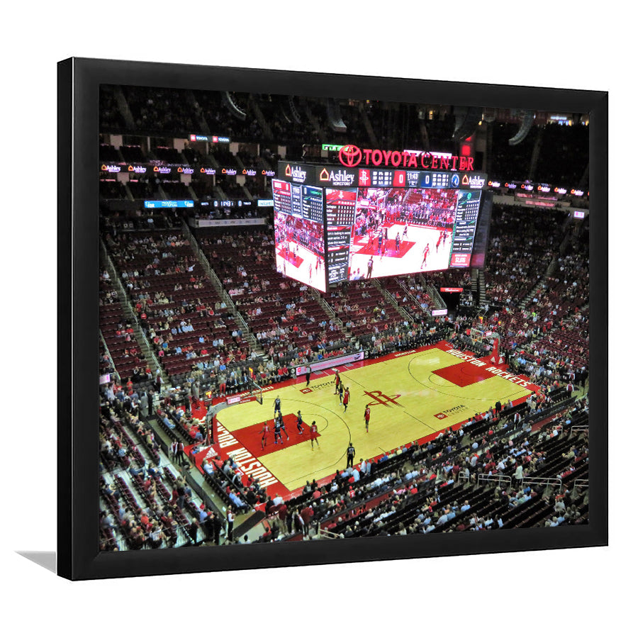 Toyota Center Arena, Stadium Canvas, Sport Art, Gift for him, Framed Art Print Wall Decor, Picture Framed