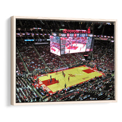 Toyota Center Arena, Stadium Canvas, Sport Art, Framed Canvas Print Wall Art, Floating Frame