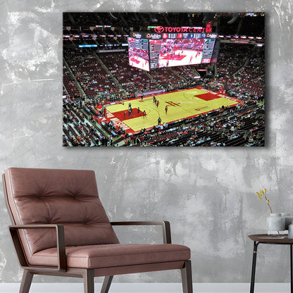 Toyota Center Arena, Stadium Canvas, Sport Art, Gift for him, Man Cave Decor, Art Print, Canvas Print Wall Art