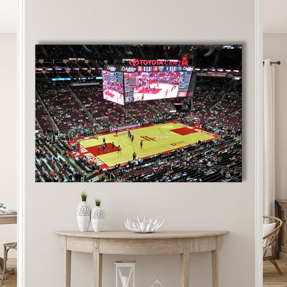 Toyota Center Arena, Stadium Canvas, Sport Art, Gift for him, Man Cave Decor, Art Print, Canvas Print Wall Art