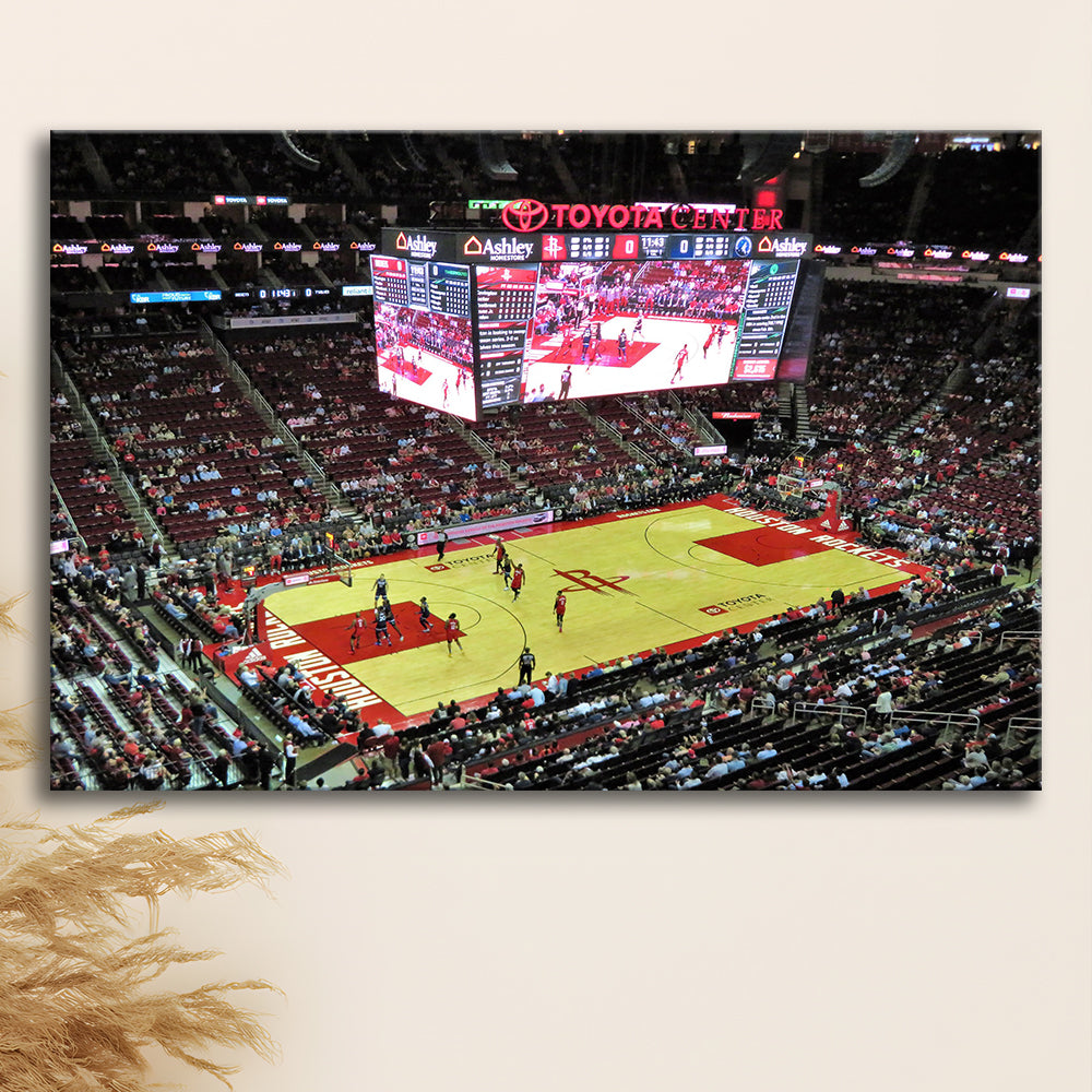 Toyota Center Arena, Stadium Canvas, Sport Art, Gift for him, Man Cave Decor, Art Print, Canvas Print Wall Art