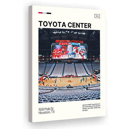 Toyota Center Print, Houston Rockets Stadium Canvas Art, Fan Gifts, Sport Art, Canvas Print Wall Art