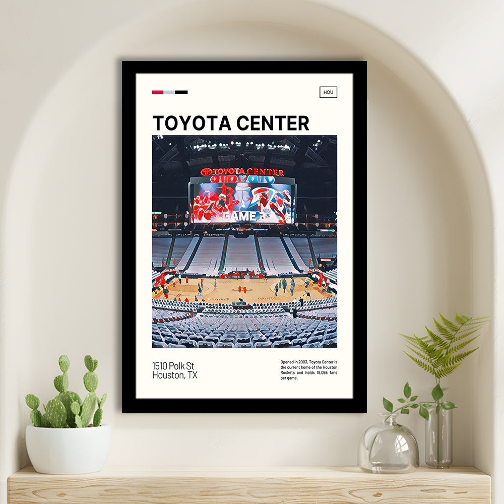 Toyota Center Print, Houston Rockets Stadium Art, Gifts for him, Sport Art, Framed Art Print Wall Decor