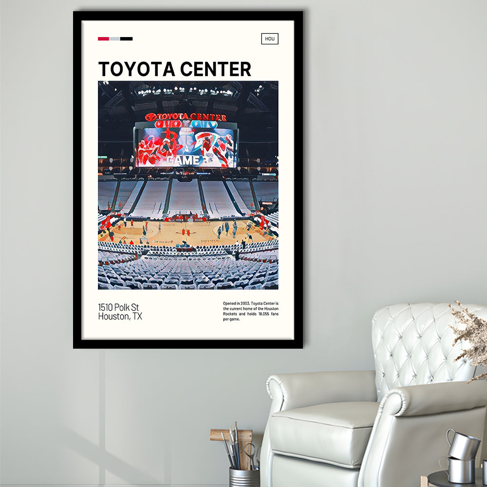 Toyota Center Print, Houston Rockets Stadium Art, Gifts for him, Sport Art, Framed Art Print Wall Decor